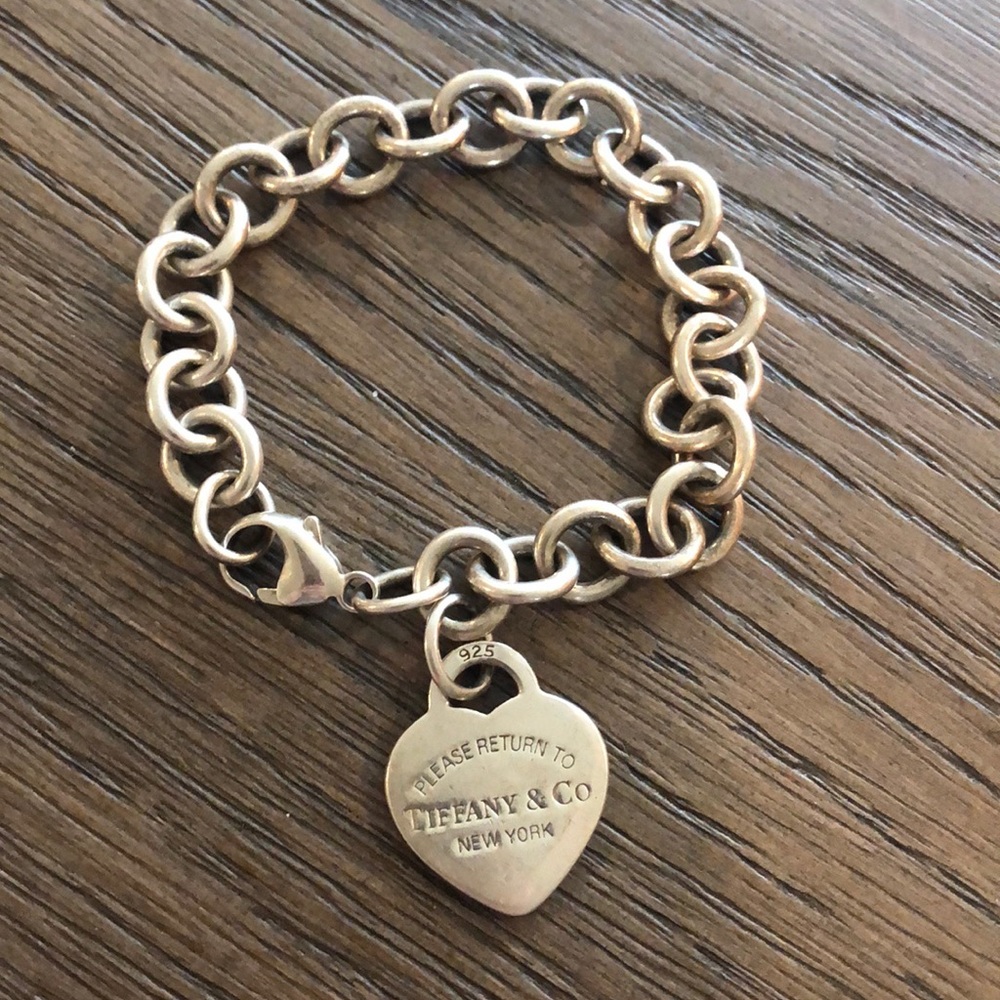 Tiffany Heart Tag Charm Bracelet
